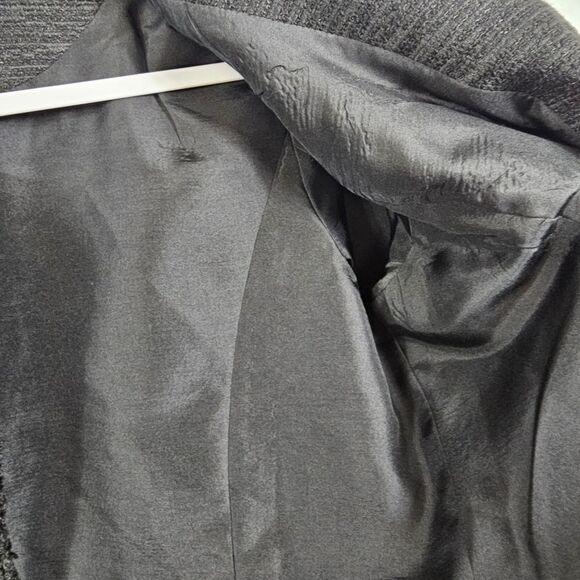 Eileen Fisher Open Front Tweed Jacket in Black - Size S - Picture 9 of 12